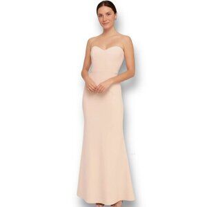 Lulus M Blush Strapless Maxi Dress Pink Mermaid Gown NWT Wedding Guest Formal